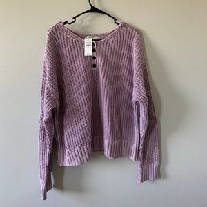 Lavender knitted sweater